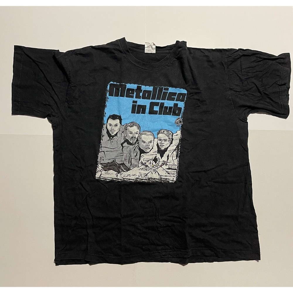 Vintage Metallica In Club Shirt 1998 Mark Devito Stubborn Member Club XXL 2XL
